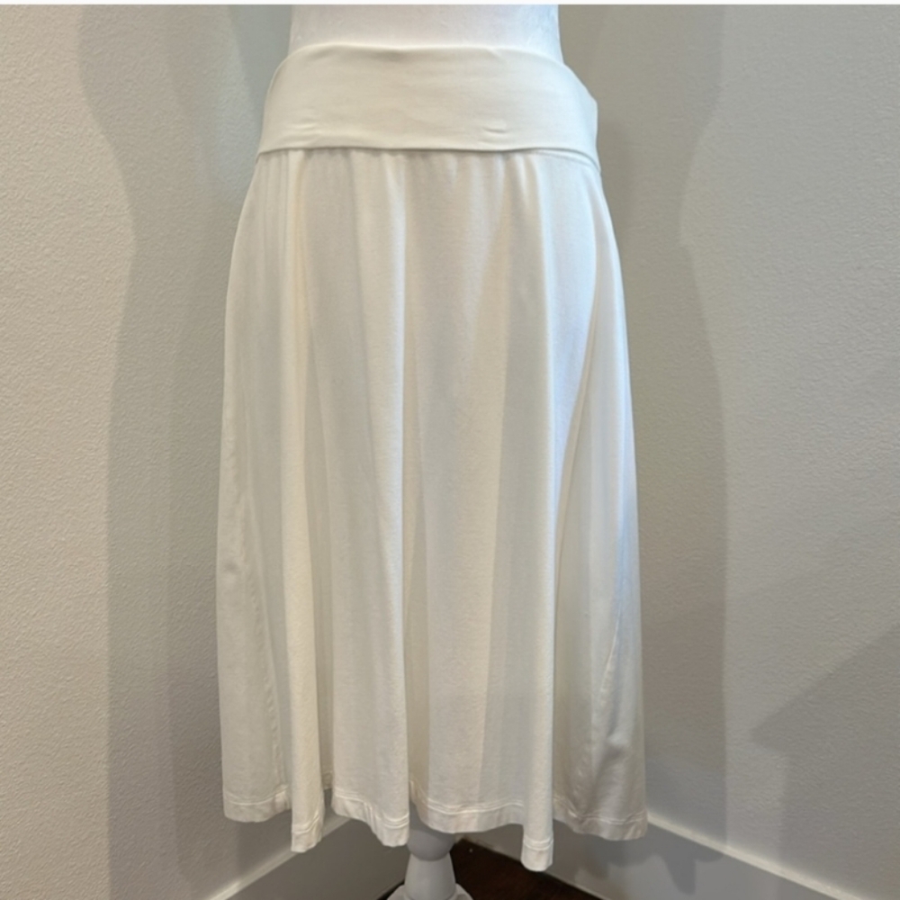 Lands' End White Skirt